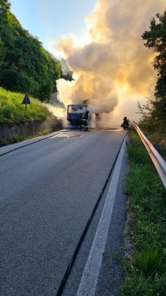 Camion bruciato Lusiana