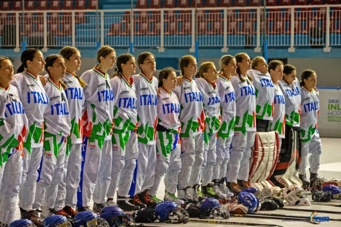 Hockey inline ITALIA COLOMBIA femminile Mondiali Roccaraso 2021