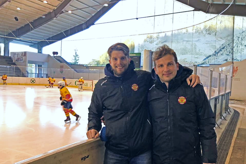 Asiago Hockey Junior Coach Andrea Rodeghiero Enrico Miglioranzi