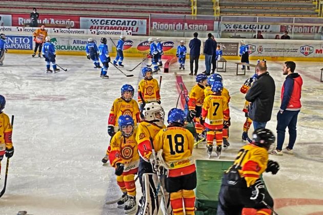 Hockey ghiaccio Asiago Junior panchina