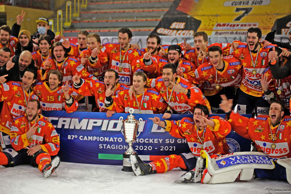 Asiago Hockey Petri Mattila Scudetto 2020_21