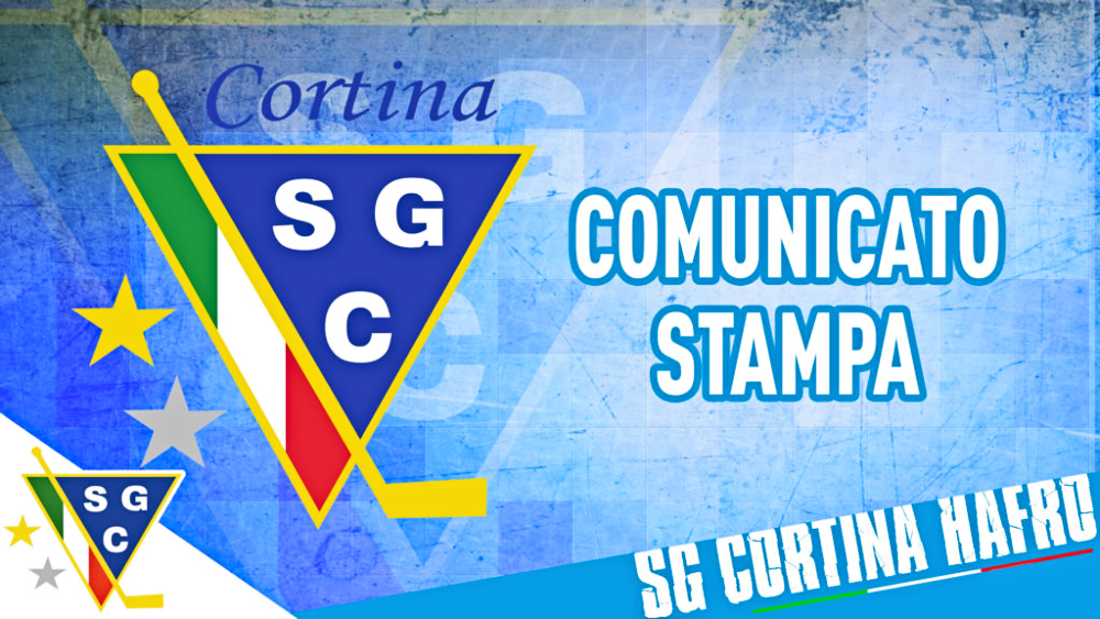 Hockey ghiaccio Comunicato stampa Cortina