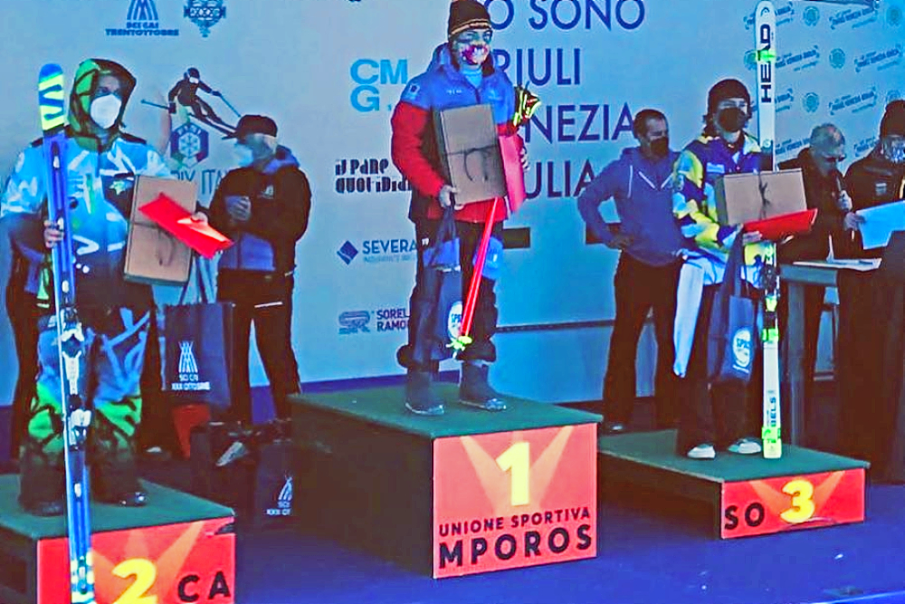 Sci alpino Grand Prix Italia Tarvisio Filippo Sambugaro bronzo