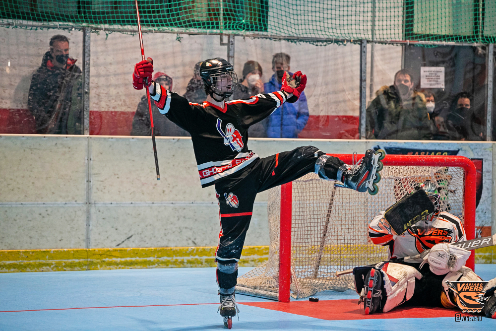 Inline Hockey: The Vipers juniors performed well, Serie A was poor, and the Newts were defeated by Montebelluna again.