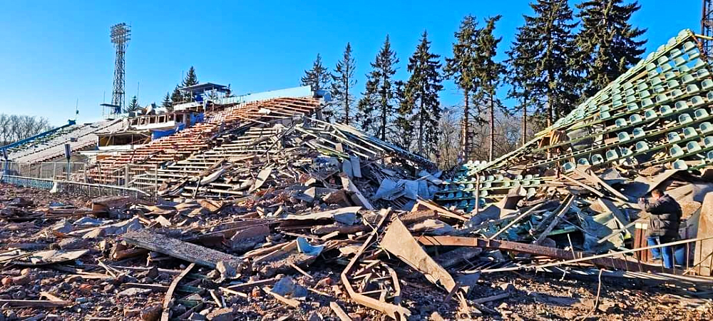 EWF stadio sport distruzione guerra Ucraina