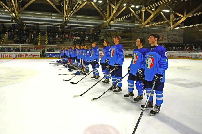 Hockey ghiaccio Mondiali Asiago Under 18 Italia presentazione