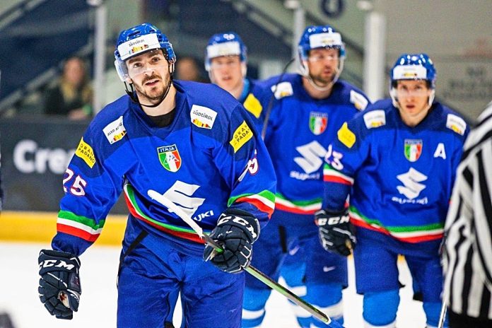 Hockey ghiaccio Gran Bretagna Italia seconda Amichevole Daniel Mantenuto gol