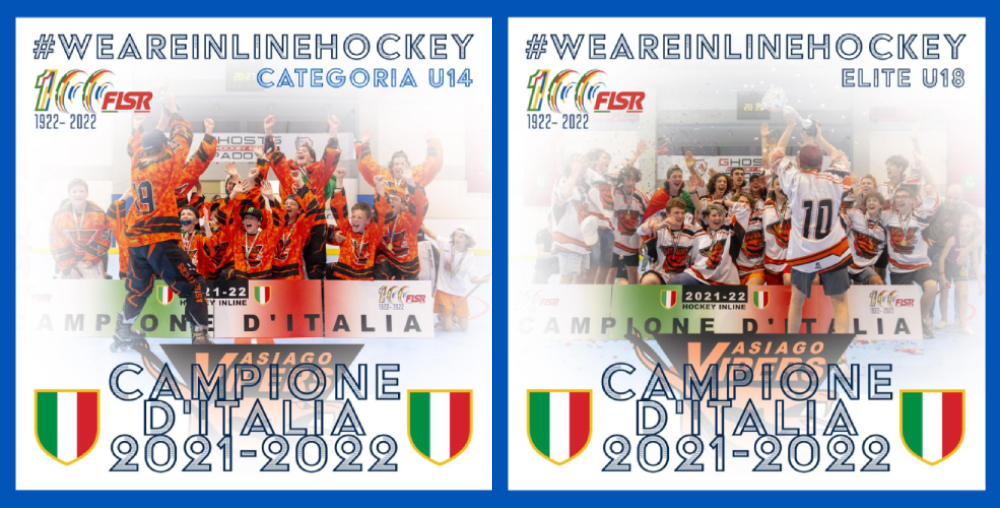 Embedded Hockey: Asiago Vipers Champions for Italy!  Two out of two Scudetti are in the U-14 and U-18 Youth Finals.