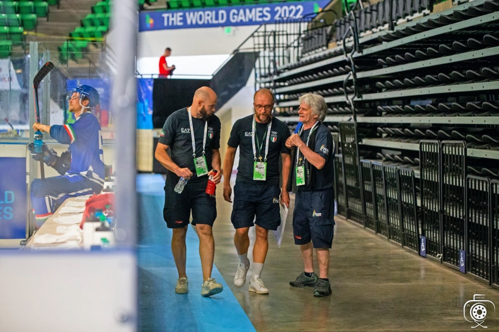 Hockey inline World Games 2022 - Luca Rigoni Denis Sommadossi Raimondo Luigi Petrone