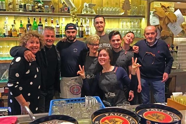Roberto Benetti Tata - pizzeria con Roberto Baggio