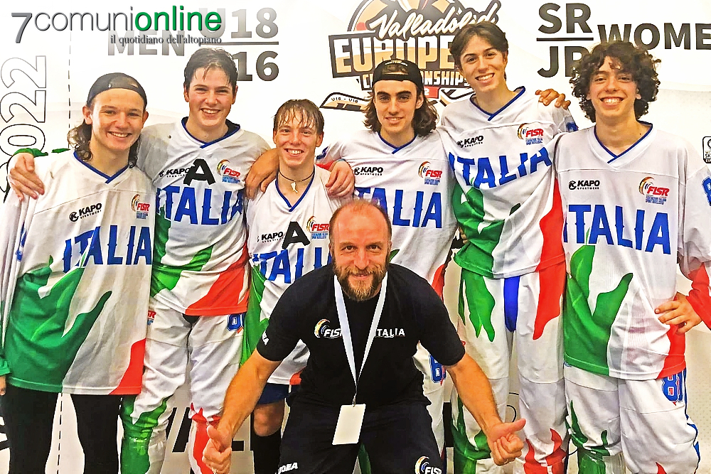 Hockey inline Campionati Europei - Italia Nazionale Under 18 medaglia bronzo Asiago Vipers Luca Rigoni