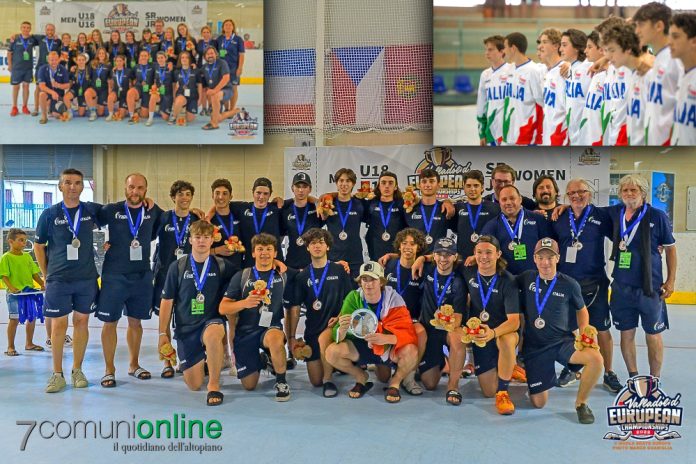 Hockey inline Campionati Europei - Italia Nazionale maschile femminile Juniores Under 18 16 medaglia bronzo 4 posto