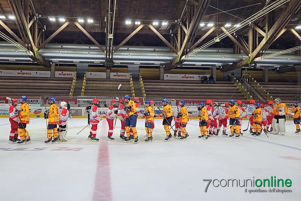 Ice hockey: Asiago Junior’s under-17 team loses to Hodegaert against Alleg-Cortina duo