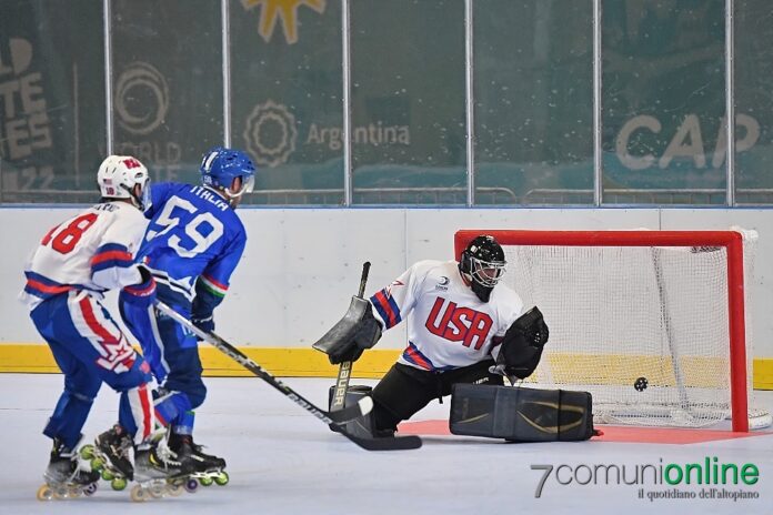 Hockey inline World Skate Games 2022 - Italia USA - Senior maschile gol