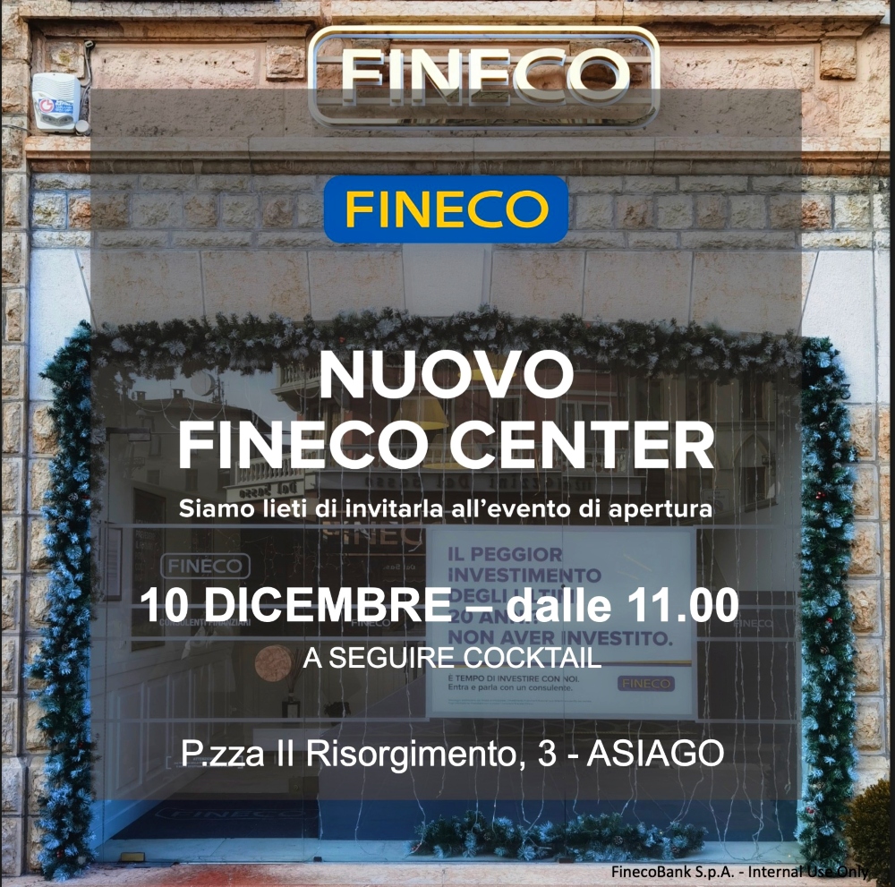 Fineco Bank Asiago - inaugurazione