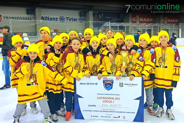 Hockey ghiaccio Asiago Junior - premiazione Torneo Bucarest Under 12