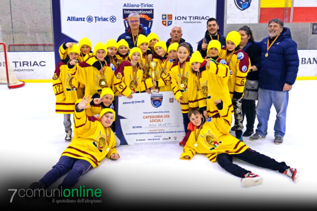 Hockey ghiaccio Asiago Junior - vittoria Torneo Bucarest Under 12