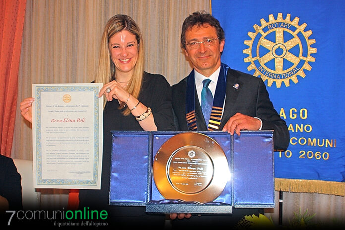 Rotary Club Asiago Altopiano dei 7 Comuni - Carlo Arduini Elena Poli - Premio Donna 2023