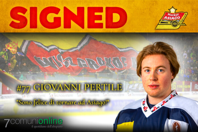 Asiago Hockey mercato Giovanni Pertile 2023-24