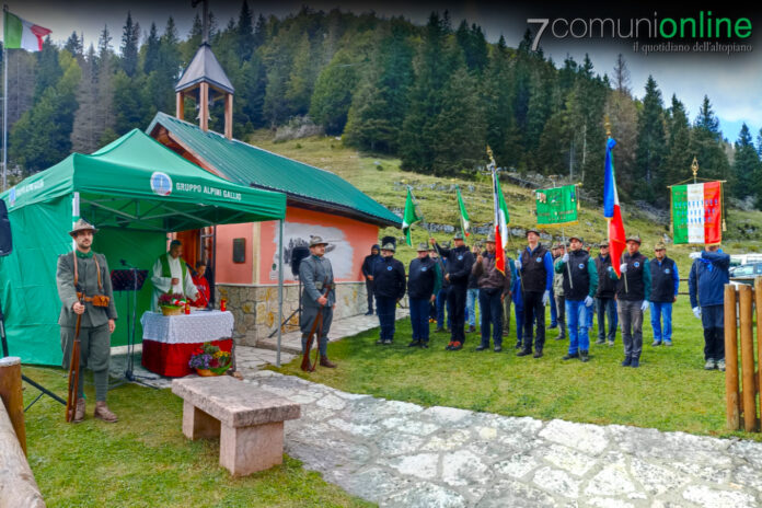 Alpini Gallio - 22 Compagnia Autonoma Skiatori - Busa Fonda - messa anniversario