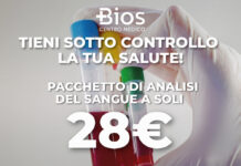 Prima la salute! Al Centro Medico Bios 9 esami del sangue a soli 28€