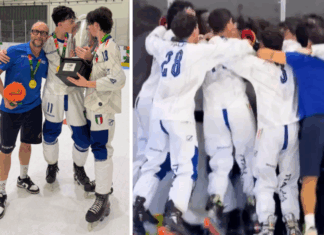 Hockey inline, l’Italia junior è campione del mondo! Gloder e Lazzari iridati con il CT Luca Rigoni